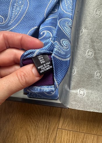 Vakko Damla Desenli İpek Kravat - Görsel 4