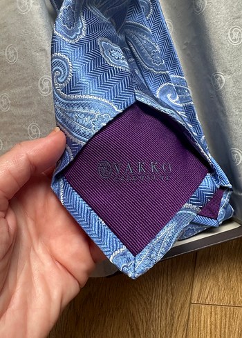 Vakko Damla Desenli İpek Kravat - Görsel 5