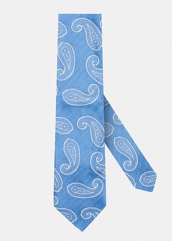 Vakko Damla Desenli İpek Kravat - Görsel 3
