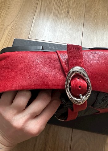 Massimo Dutti Kırmızı Ayakkabı - Görsel 3