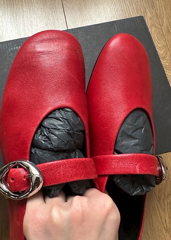 Massimo Dutti Kırmızı Ayakkabı - Görsel 2