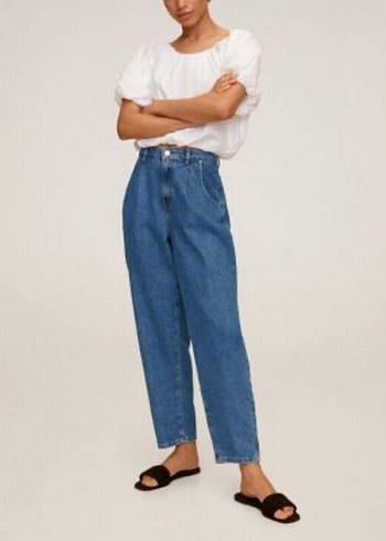 Mango Yuksek Bel Mom Jeans