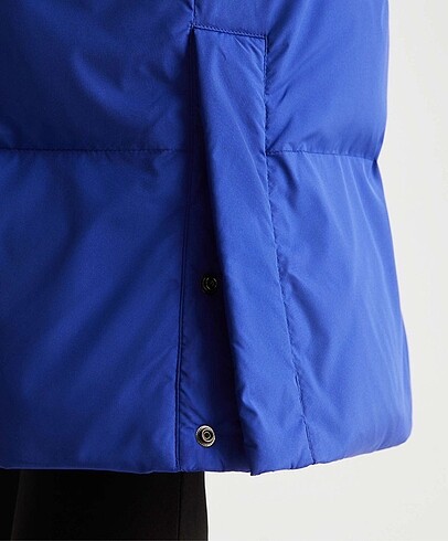 Oysho FLOWER DOWN dolgulu uzun ceket - Görsel 5