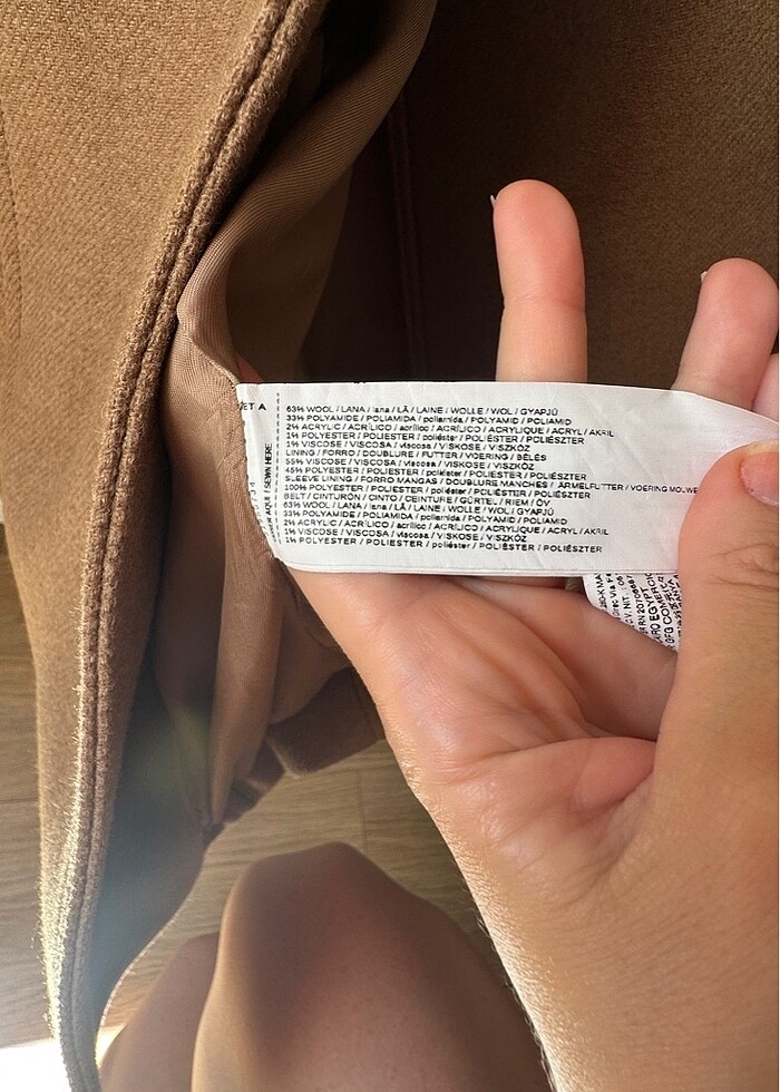 Mango Yün Kaban - Görsel 5