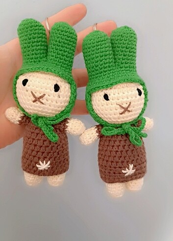  Beden çeşitli Renk Amigurumi anahtarlık 