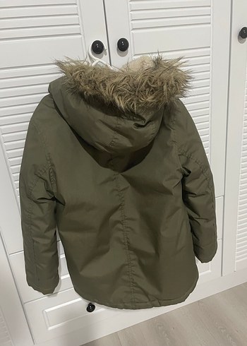 Erkek Çocuk Kamuflaj Desenli Kürklü Mont - Görsel 2