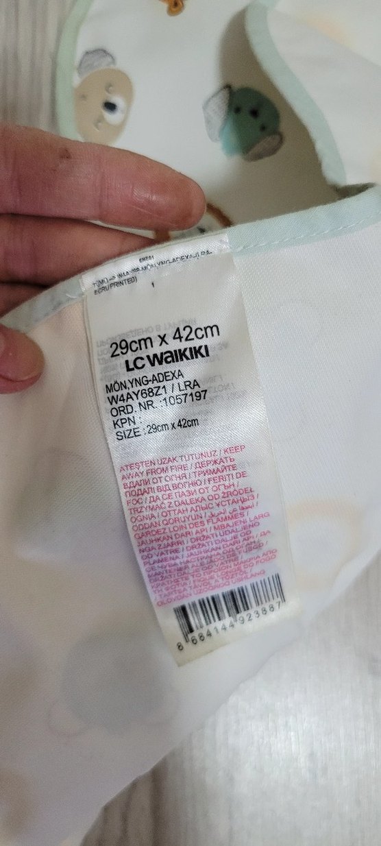 Renkli Baskılı Bebek Önlüğü - Görsel 5