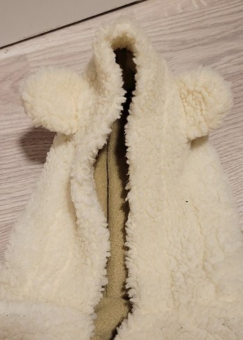 Kürklü Bej Bebek Tulumu - Görsel 5