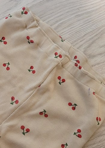Beyaz Kiraz Desenli Uzun Kollu Kız Tişörtü - Görsel 6