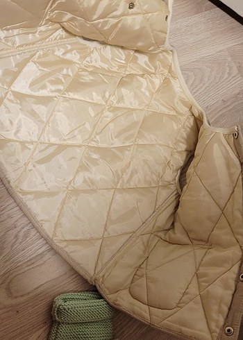 Bej Düğmeli çocuk Yelek - Görsel 5