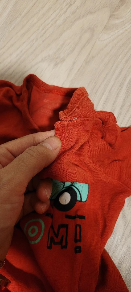 Uzun Kollu Kırmızı Baskılı Erkek Bebek Body - Görsel 3