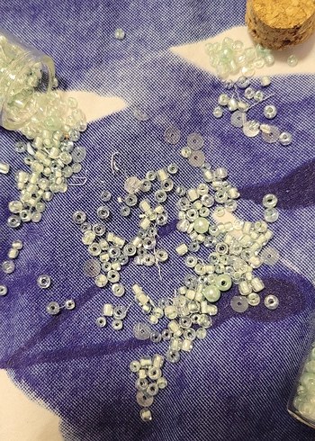 Turkuaz Pastel Tırnak Süsleme Boncukları - Görsel 3