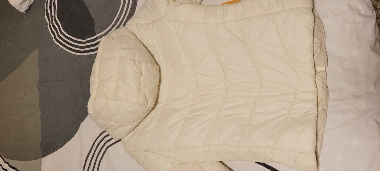 Beyaz Kadın Midi Kışlık Mont - Görsel 2