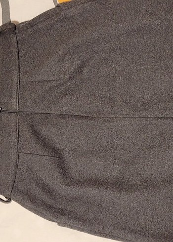 Gri mini yun etek - Görsel 3