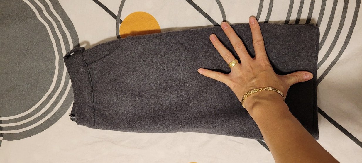 Gri mini yun etek - Görsel 4