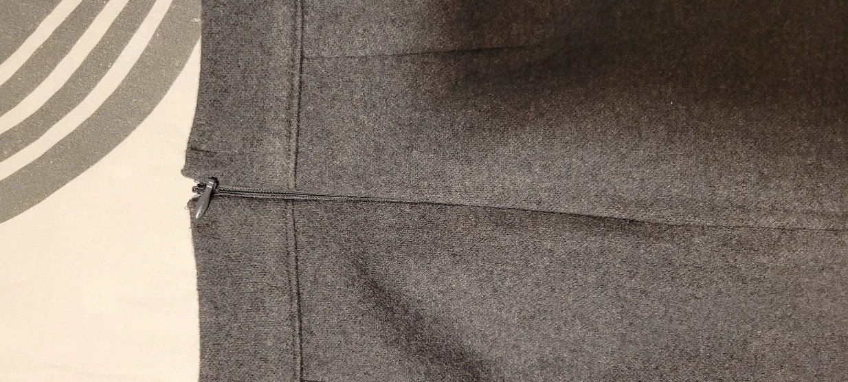 Gri mini yun etek - Görsel 5