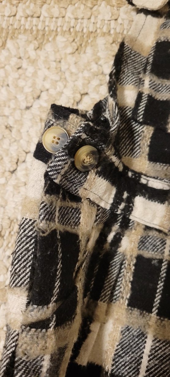 Kızlar İçin kahverengi Kareli Yün Askılı Tulum unisex ürün - Görsel 4