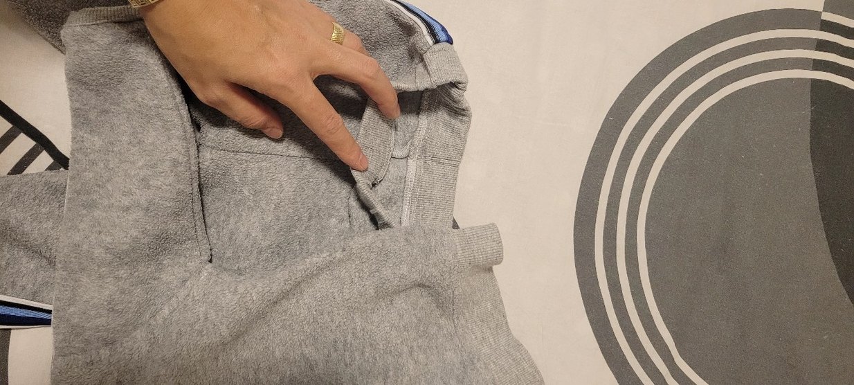 Erkek Çocuk Gri Kapüşonlu Fermuarlı Eşofman - Görsel 5