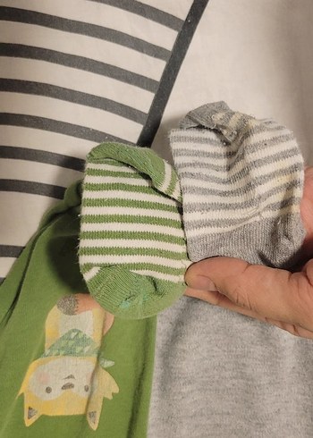 Gri Boğazlı Uzun Kollu Erkek Çocuk Pijaması - Görsel 2