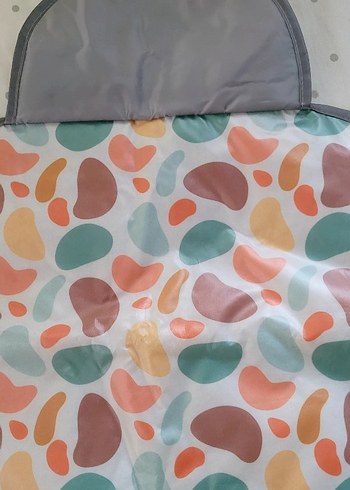 Pastel Renkli Desenli Bebek alt açma örtüsü - Görsel 2