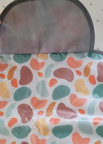 Pastel Renkli Desenli Bebek alt açma örtüsü - Görsel 3