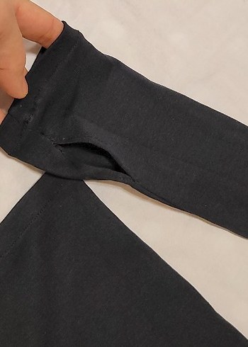 Siyah Uzun Kollu asimetrik yaka bady - Görsel 5