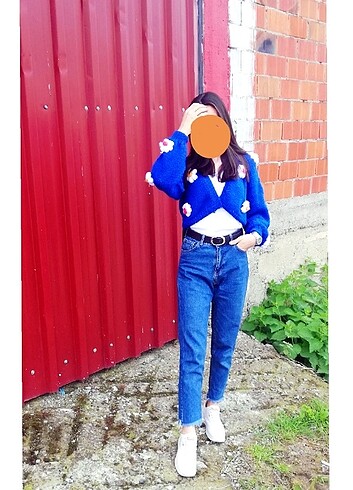 Diğer Papatyalı crop hırka