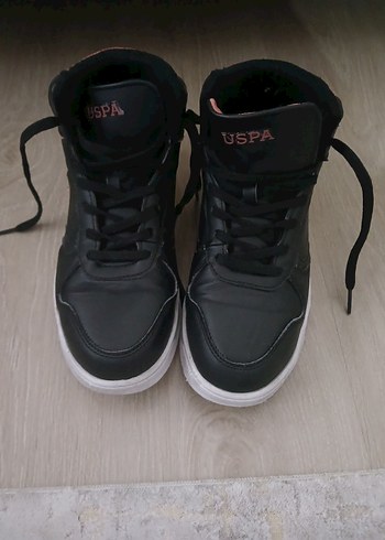 Pembe Detaylı Siyah Spor Stiletto Topuklu Kadın Spor Ayakkabı - Görsel 2