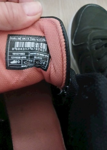 Pembe Detaylı Siyah Spor Stiletto Topuklu Kadın Spor Ayakkabı - Görsel 5