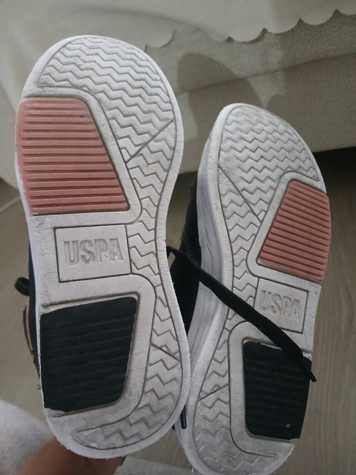 Pembe Detaylı Siyah Spor Stiletto Topuklu Kadın Spor Ayakkabı - Görsel 4