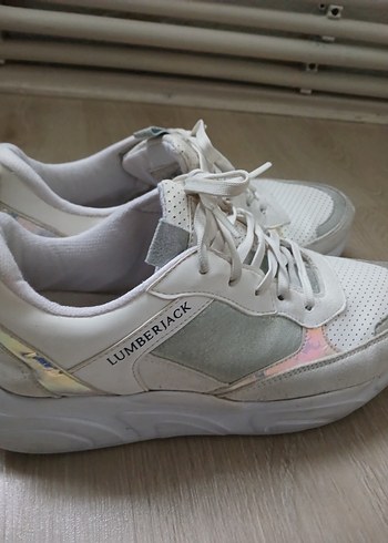 Beyaz Kadın Wedge Topuklu Spor Ayakkabı - Görsel 2