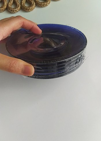 Koyu Mavi Cam Kase - Görsel 2