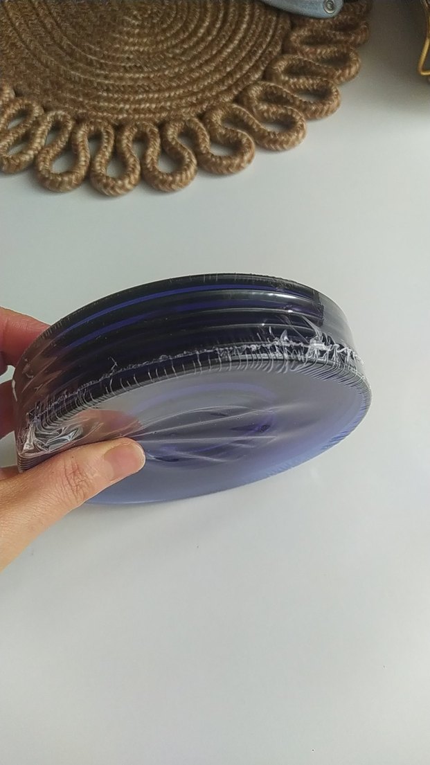 Koyu Mavi Cam Kase - Görsel 3