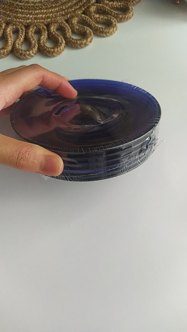 Koyu Mavi Cam Kase - Görsel 2