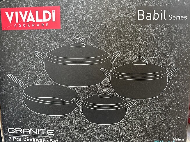 Beden siyah Renk Vivaldi 7 parça Kure Gold Babil Granit
