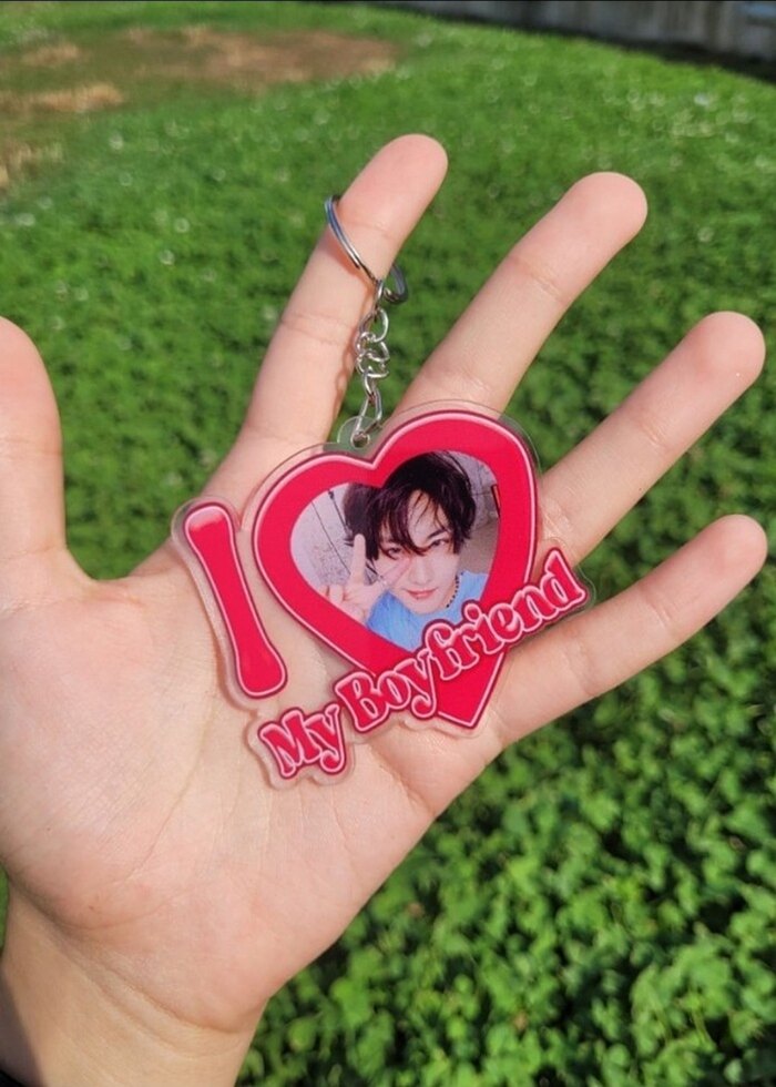 Enhypen Jungwon 'I love My Boyfriend' Anahtarlık - Görsel 2