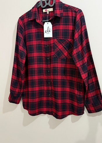 Kırmızı Ekose Desenli Gömlek - Görsel 4