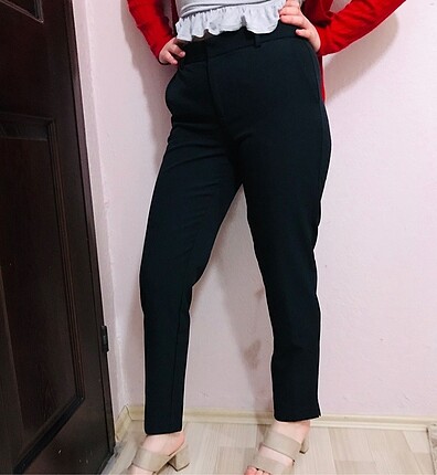 Siyah kumaş pantalon