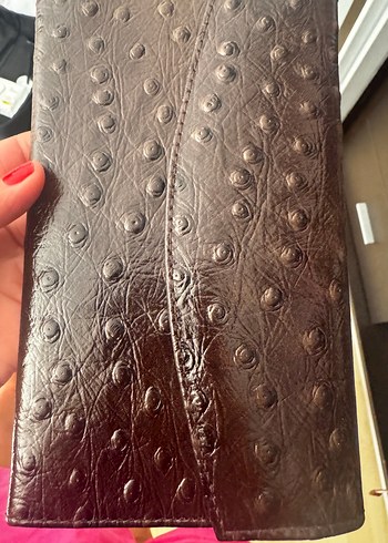 Vakko kahverengi deri kadın cüzdan - Görsel 9