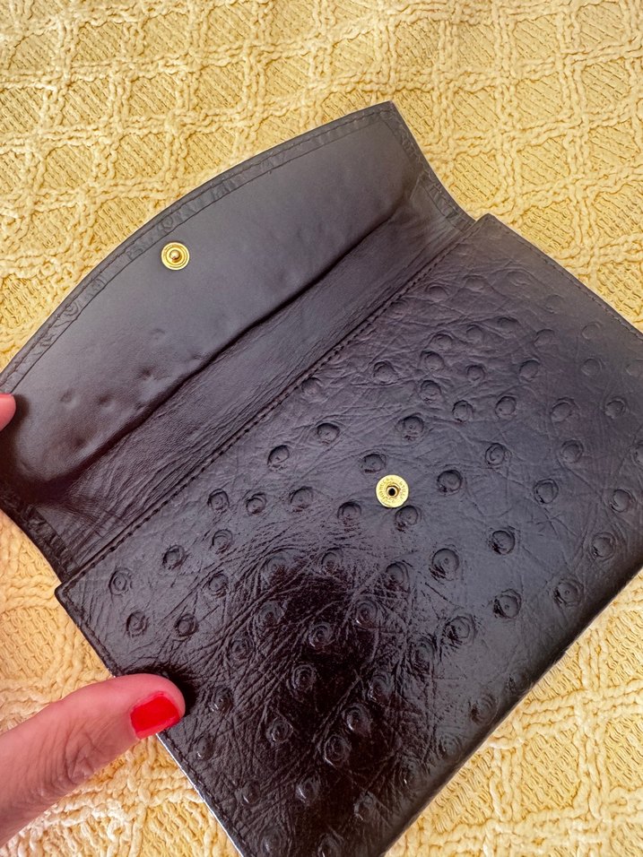 Vakko kahverengi deri kadın cüzdan - Görsel 4