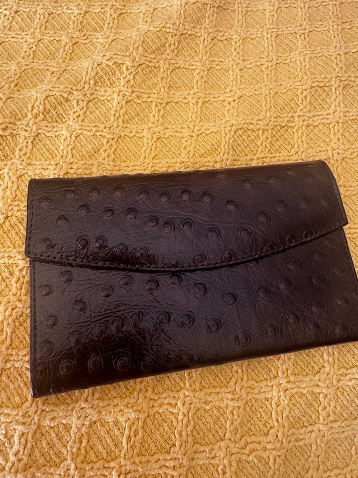 Vakko kahverengi deri kadın cüzdan - Görsel 3