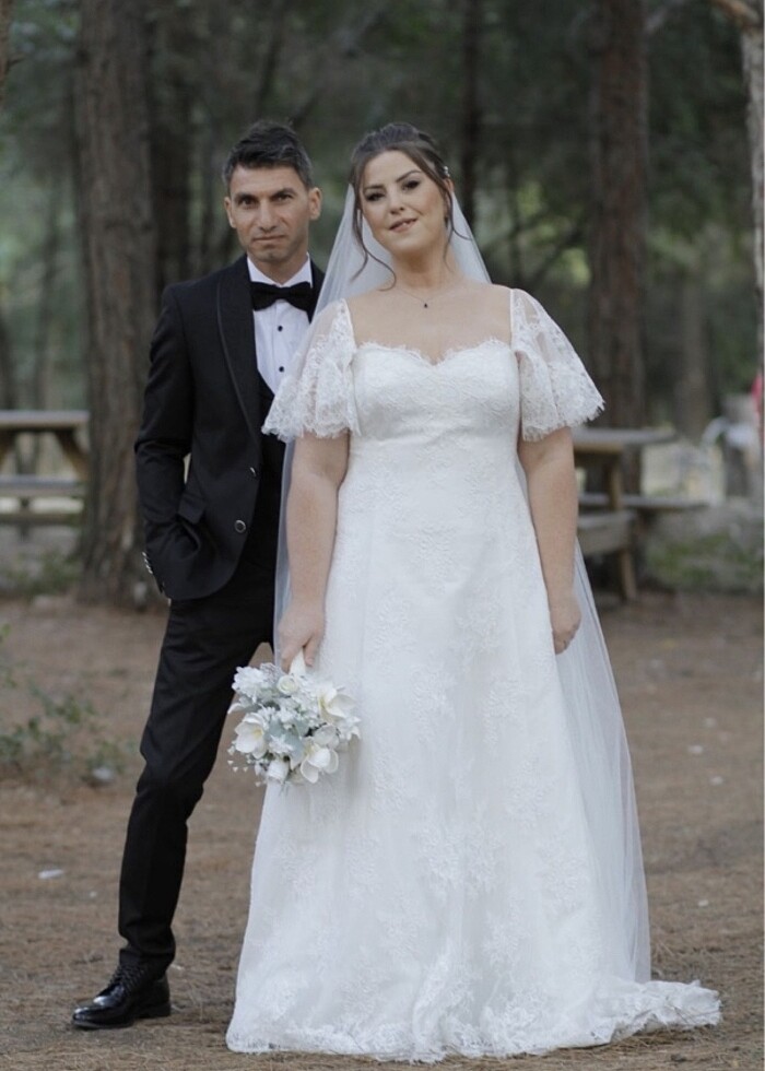 Fransız dantel gelinlik - Görsel 3