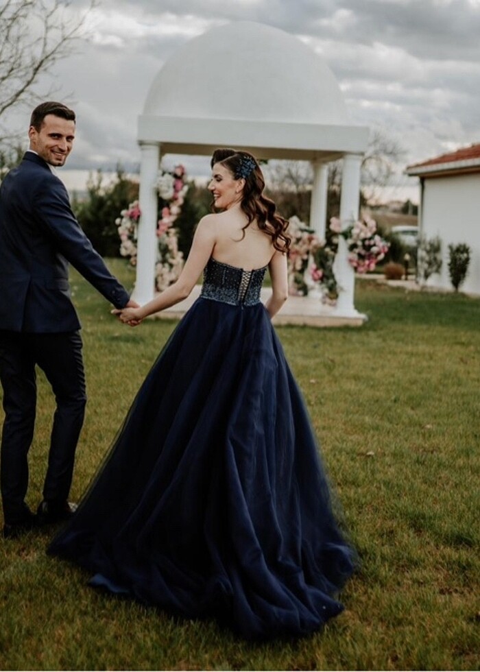 Lacivert Nişanlık - Görsel 4