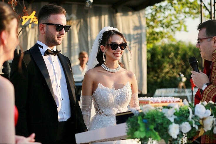 U yaka helen gelinlik - Görsel 6