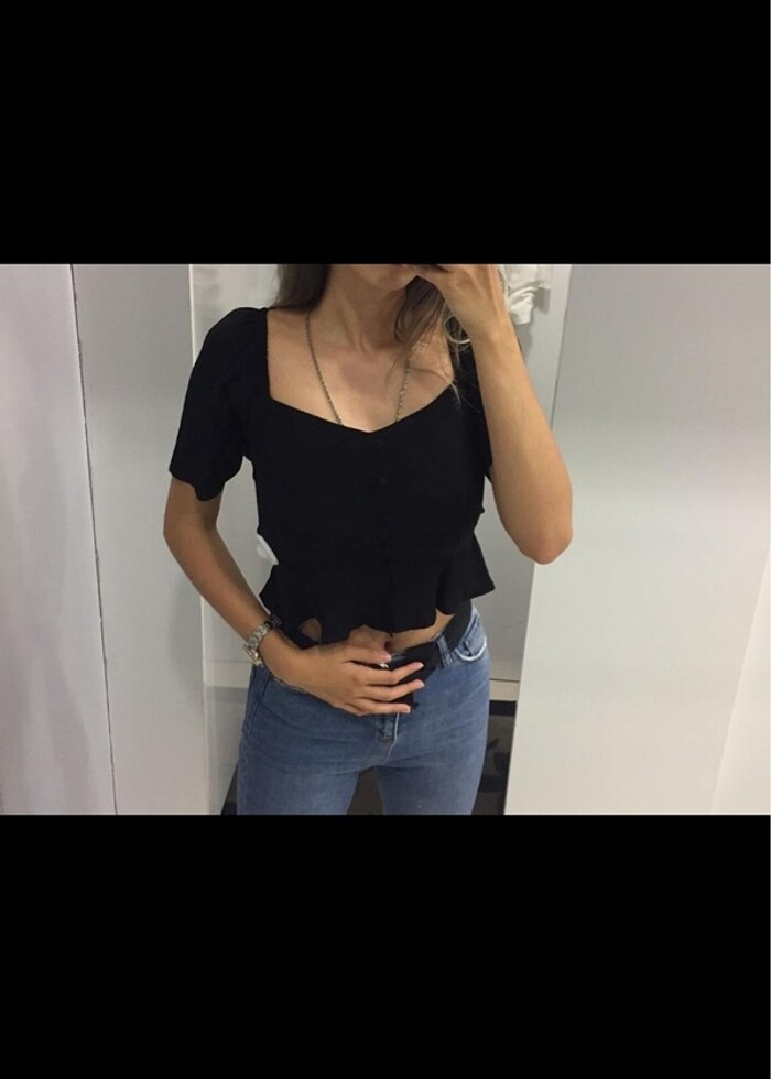 Beyaz quzu marka üst bluz - Görsel 2