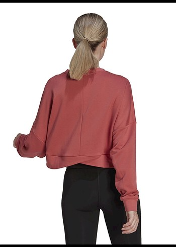 Adidas Pembe crop adidas sweatshirt