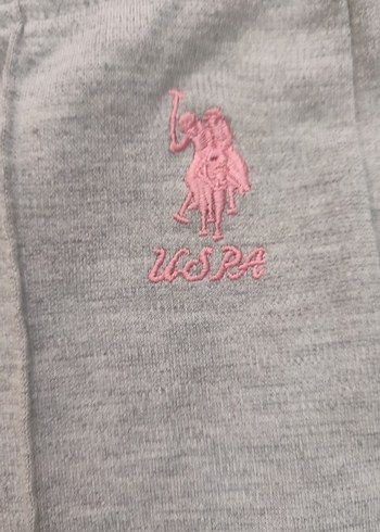 uspolo Gri Kız Rahat Kesim tayt 9/10 yaş - Görsel 2