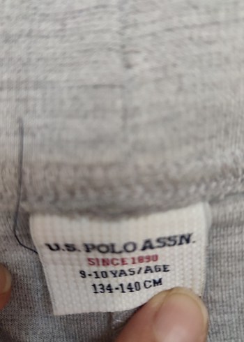 uspolo Gri Kız Rahat Kesim tayt 9/10 yaş - Görsel 4