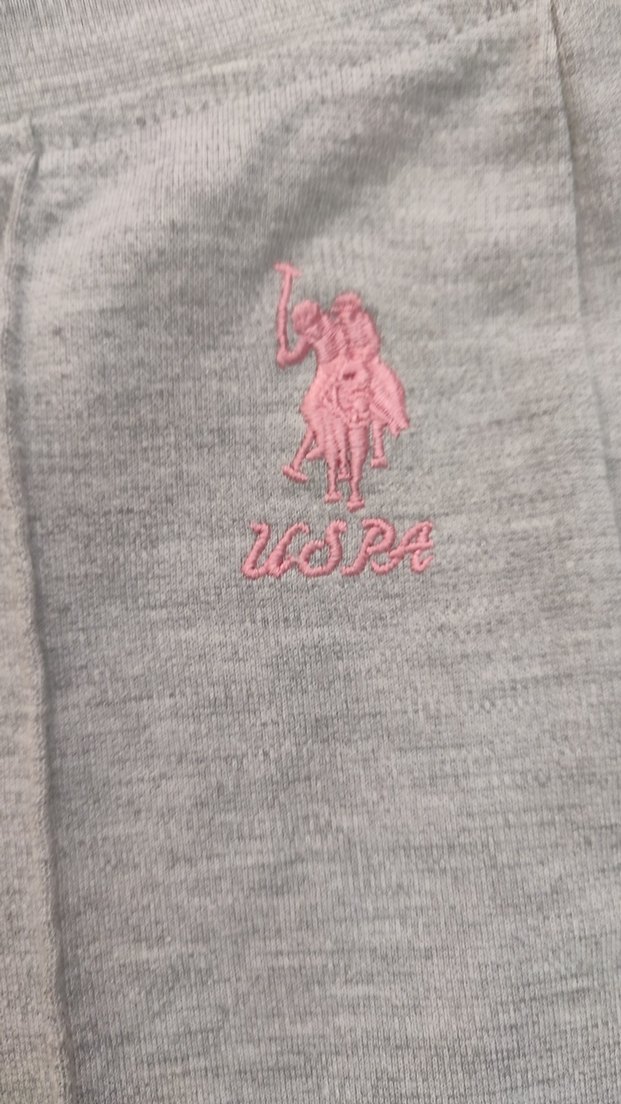 uspolo Gri Kız Rahat Kesim tayt 9/10 yaş - Görsel 2