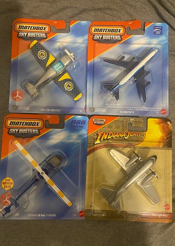 Matchbox Uçaklar sıfır paketli